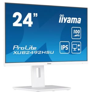 iiyama XUB2492HSU-W6 Monitor PC 60,5 cm (23.8") 1920 x 1080 Pixel Full HD LED Bianco